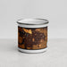 Front View Custom Redwood Falls Minnesota Map Enamel Mug in Ember