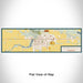 Flat View of Map Custom Redwood Falls Minnesota Map Enamel Mug in Woodblock