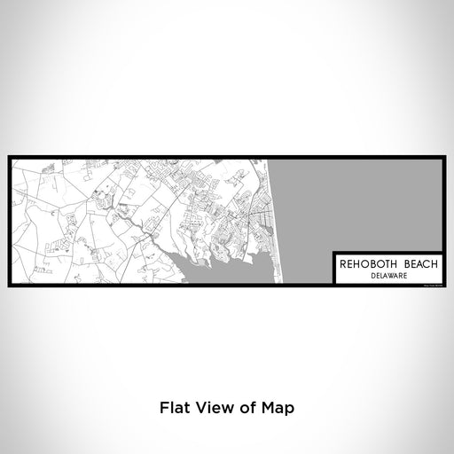 Flat View of Map Custom Rehoboth Beach Delaware Map Enamel Mug in Classic