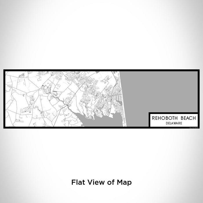 Flat View of Map Custom Rehoboth Beach Delaware Map Enamel Mug in Classic