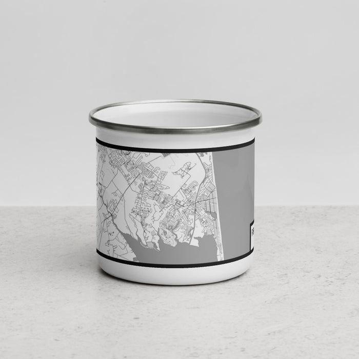 Front View Custom Rehoboth Beach Delaware Map Enamel Mug in Classic