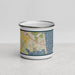 Front View Custom Rehoboth Beach Delaware Map Enamel Mug in Woodblock