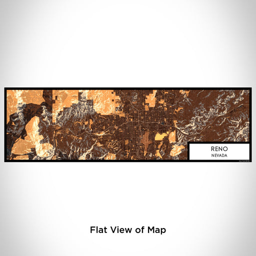 Flat View of Map Custom Reno Nevada Map Enamel Mug in Ember