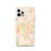 Custom Reno Nevada Map iPhone 12 Pro Phone Case in Watercolor