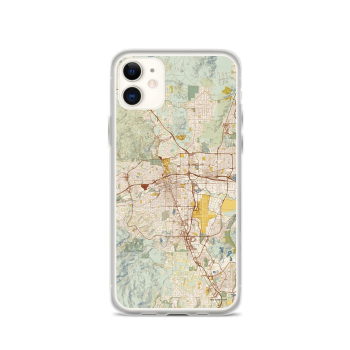 Custom Reno Nevada Map Phone Case in Woodblock
