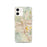 Custom Reno Nevada Map iPhone 12 Phone Case in Woodblock