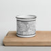Front View Custom Renton Washington Map Enamel Mug in Classic on Cutting Board