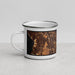 Left View Custom Renton Washington Map Enamel Mug in Ember