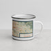 Right View Custom Renton Washington Map Enamel Mug in Woodblock