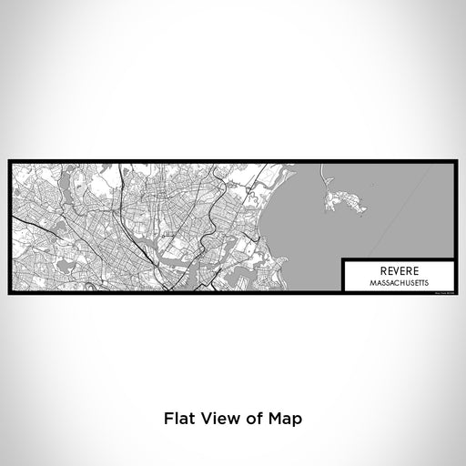 Flat View of Map Custom Revere Massachusetts Map Enamel Mug in Classic