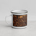 Left View Custom Revere Massachusetts Map Enamel Mug in Ember
