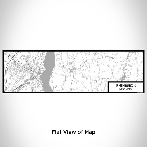 Flat View of Map Custom Rhinebeck New York Map Enamel Mug in Classic