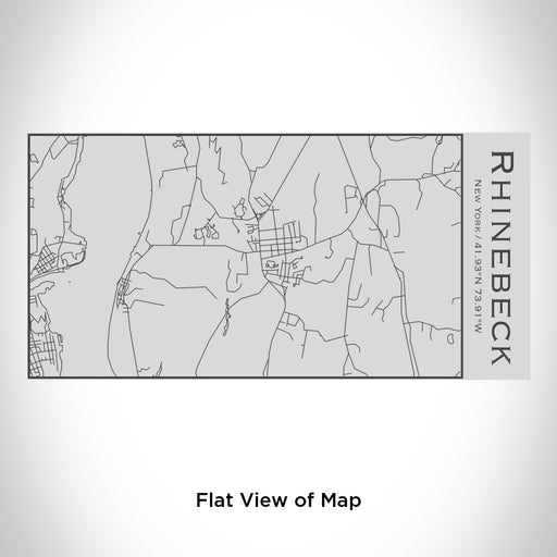Rendered View of Rhinebeck New York Map Engraving on 17oz Stainless Steel Insulated Cola Bottle