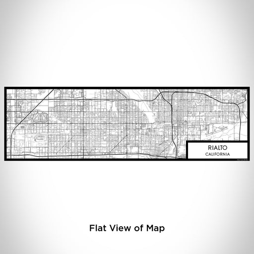 Flat View of Map Custom Rialto California Map Enamel Mug in Classic