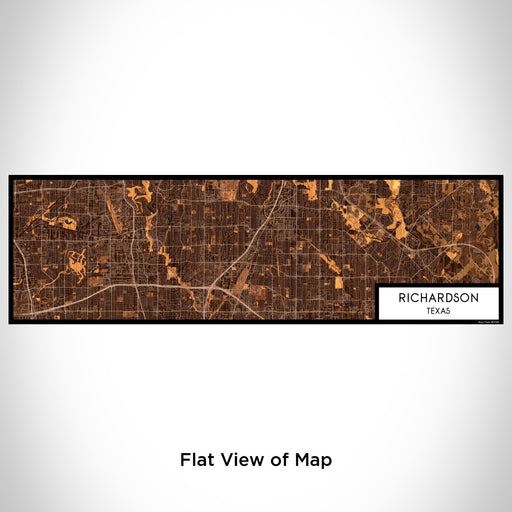 Flat View of Map Custom Richardson Texas Map Enamel Mug in Ember