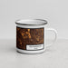 Right View Custom Richardson Texas Map Enamel Mug in Ember