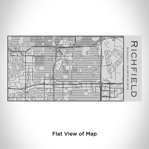 Rendered View of Richfield Minnesota Map Engraving on 17oz Stainless Steel Insulated Cola Bottle