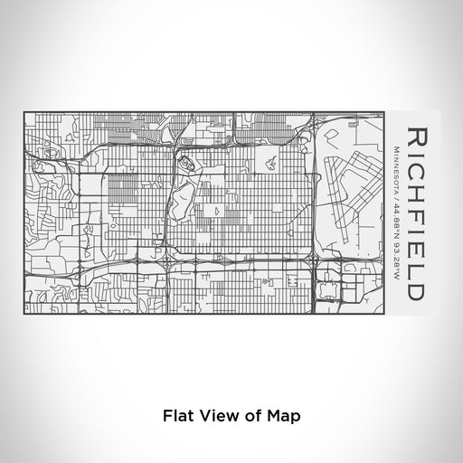 Rendered View of Richfield Minnesota Map Engraving on 17oz Stainless Steel Insulated Cola Bottle in White