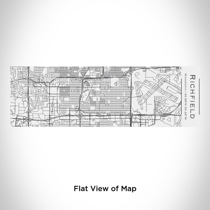 Rendered View of Richfield Minnesota Map Engraving on 10oz Stainless Steel Insulated Cup with Sliding Lid in White