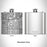 Rendered View of Richfield Minnesota Map Engraving on 6oz Stainless Steel Flask