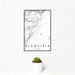 12x18 Richfield Utah Map Print Portrait Orientation in Classic Style With Small Cactus Plant in White Planter