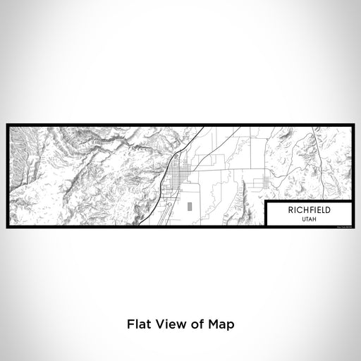 Flat View of Map Custom Richfield Utah Map Enamel Mug in Classic