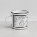 Left View Custom Richfield Utah Map Enamel Mug in Classic