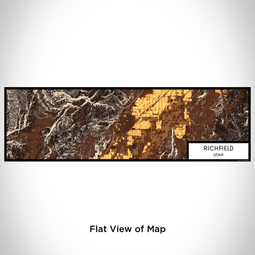 Flat View of Map Custom Richfield Utah Map Enamel Mug in Ember