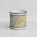Front View Custom Richfield Utah Map Enamel Mug in Woodblock