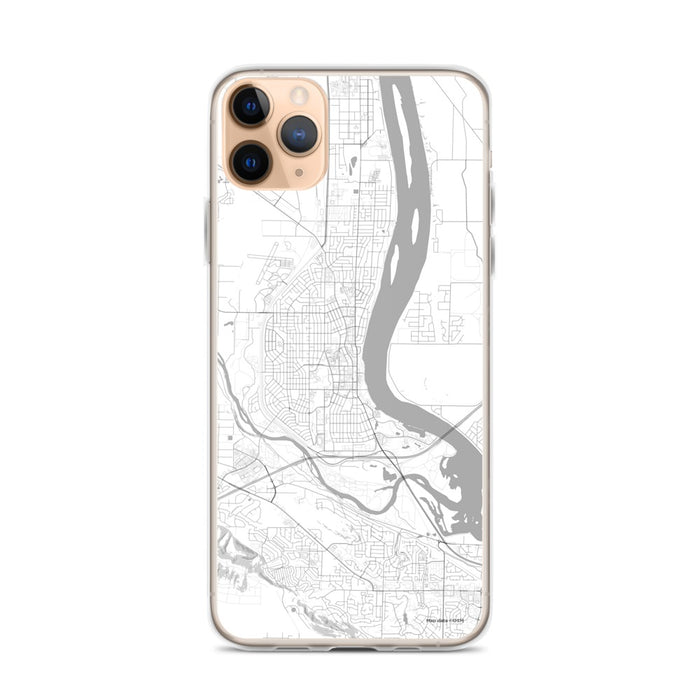 Custom iPhone 11 Pro Max Richland Washington Map Phone Case in Classic