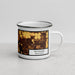 Right View Custom Richland Washington Map Enamel Mug in Ember