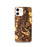 Custom iPhone 12 Richland Washington Map Phone Case in Ember