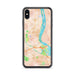 Custom iPhone XS Max Richland Washington Map Phone Case in Watercolor