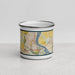 Front View Custom Richland Washington Map Enamel Mug in Woodblock