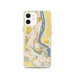 Custom iPhone 12 Richland Washington Map Phone Case in Woodblock