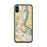 Custom iPhone X/XS Richland Washington Map Phone Case in Woodblock