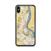 Custom iPhone XS Max Richland Washington Map Phone Case in Woodblock