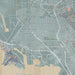 Richmond California Map Print in Afternoon Style Zoomed In Close Up Showing Details