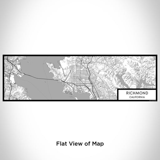 Flat View of Map Custom Richmond California Map Enamel Mug in Classic