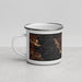 Left View Custom Richmond California Map Enamel Mug in Ember