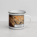 Right View Custom Richmond California Map Enamel Mug in Ember