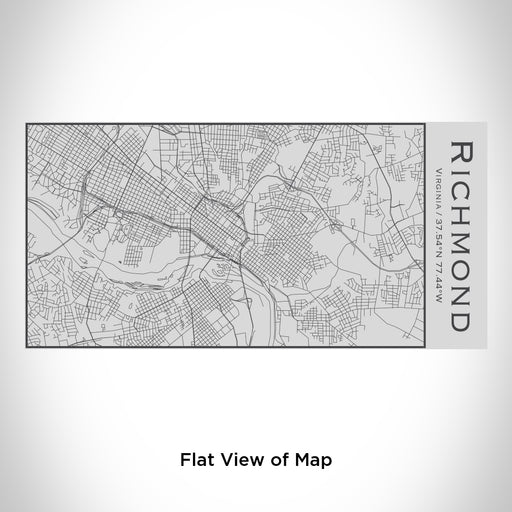 Rendered View of Richmond Virginia Map Engraving on 17oz Stainless Steel Insulated Cola Bottle