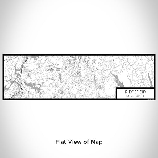 Flat View of Map Custom Ridgefield Connecticut Map Enamel Mug in Classic