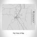 Rendered View of Ridgway Colorado Map Engraving on 20oz Stainless Steel Insulated Bottle with Bamboo Top