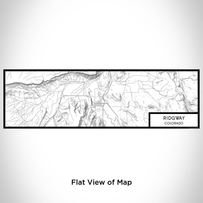 Flat View of Map Custom Ridgway Colorado Map Enamel Mug in Classic