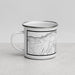 Left View Custom Ridgway Colorado Map Enamel Mug in Classic