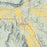 Ridgway Colorado Map Print in Woodblock Style Zoomed In Close Up Showing Details
