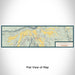 Flat View of Map Custom Ridgway Colorado Map Enamel Mug in Woodblock