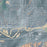 Rifle Colorado Map Print in Afternoon Style Zoomed In Close Up Showing Details