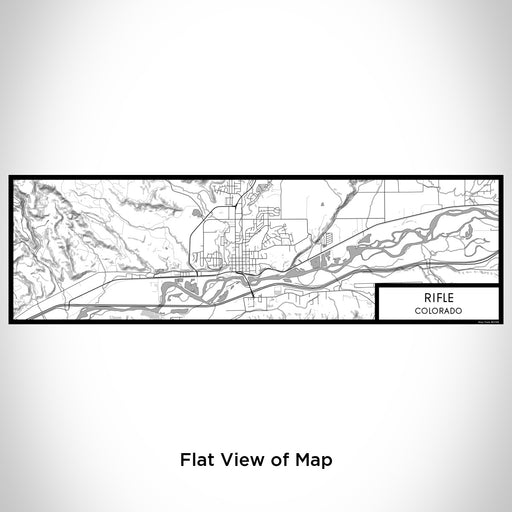 Flat View of Map Custom Rifle Colorado Map Enamel Mug in Classic